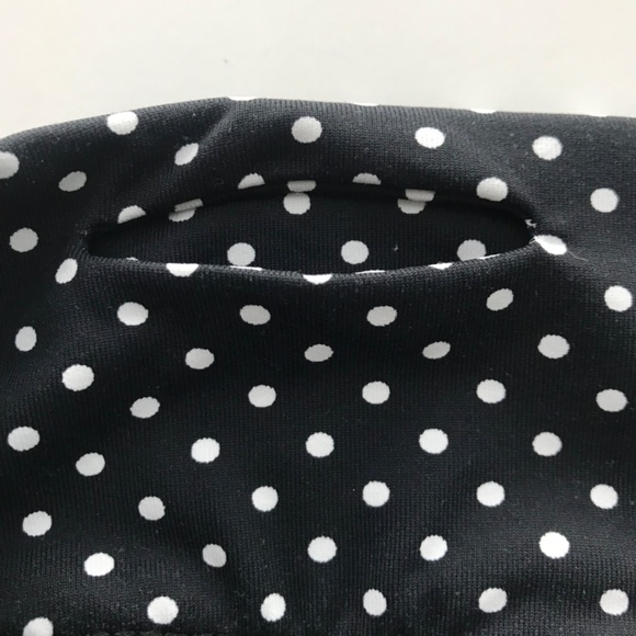 Dona Jo Polka Dot Pleated Tennis Running Skirt/Skort M/2 Black White UVB 15" - Picture 7 of 9